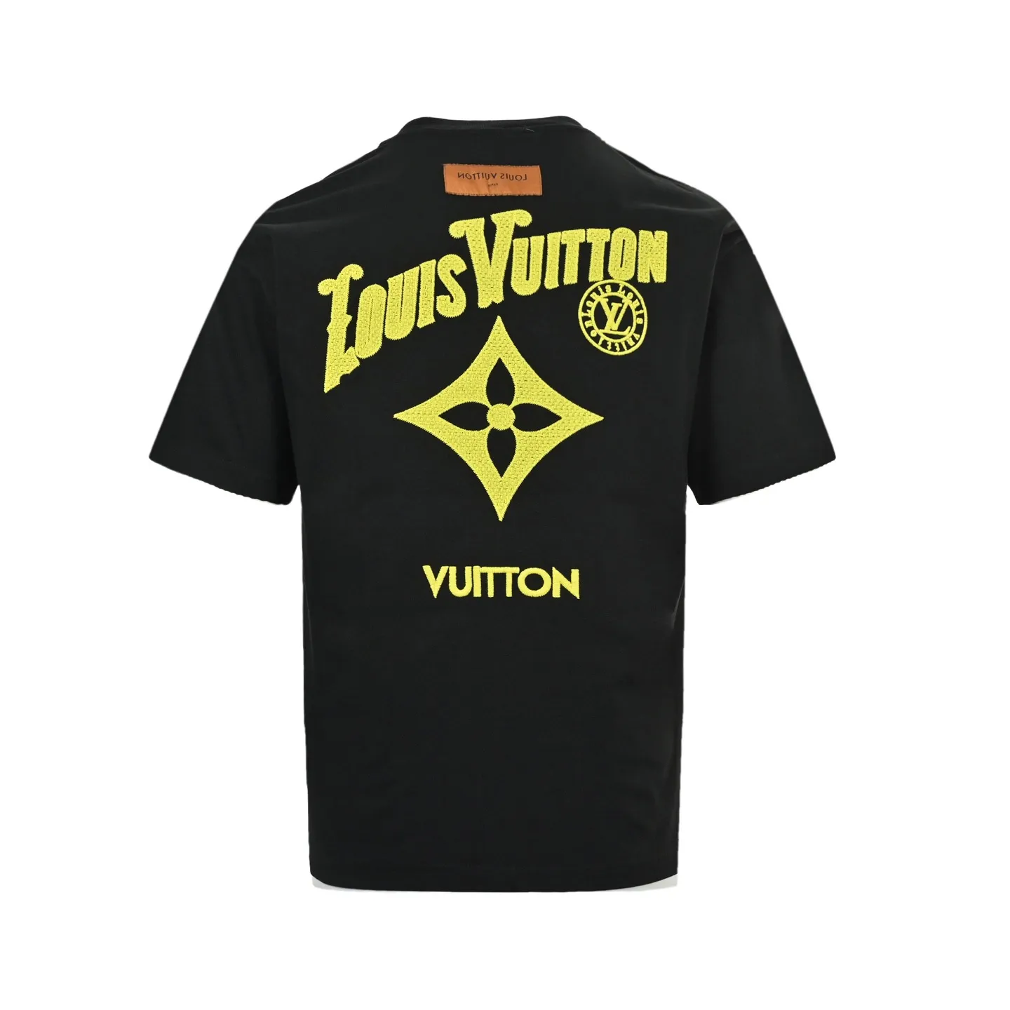Louis Vuitton/Louis Vuitton 26ss front and rear letter logo woven embroidery short sleeves